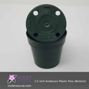 (25) Anderson 2.5″ Round Plastic Pot for Seedlings & Flowering Plants