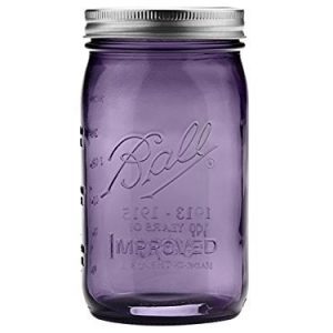 Authentic Purple Ball Mason 100TH Anniversary Vintage Style Pint Jar