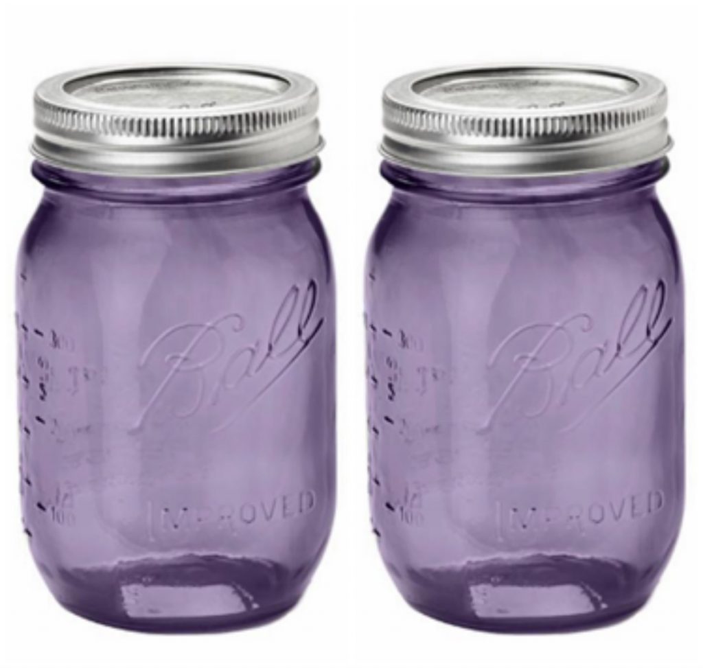 Authentic Purple Ball Mason 100TH Anniversary Vintage Style Pint Jar   Ball Mason Jar Quart2 1024x973 